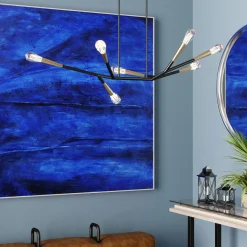 KARE Design Acrylschilderij Abstract Deep Blauw 155x155cm Sale
