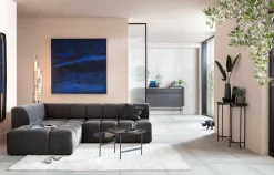 KARE Design Acrylschilderij Abstract Deep Blauw 155x155cm Sale
