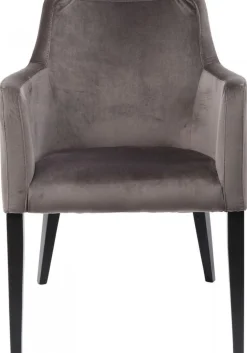 KARE Design Armleunstoel Black Mode Fluweel Grijs Best