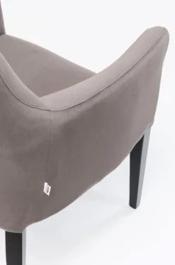 KARE Design Armleunstoel Black Mode Fluweel Grijs Best