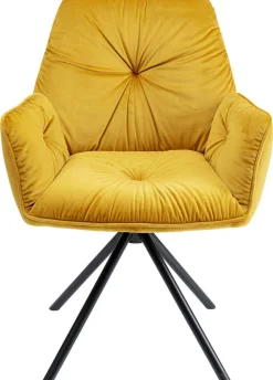 KARE Design Armleunstoel Mila Geel Shop