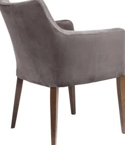 KARE Design Armleunstoel Mode Fluweel Grijs Cheap