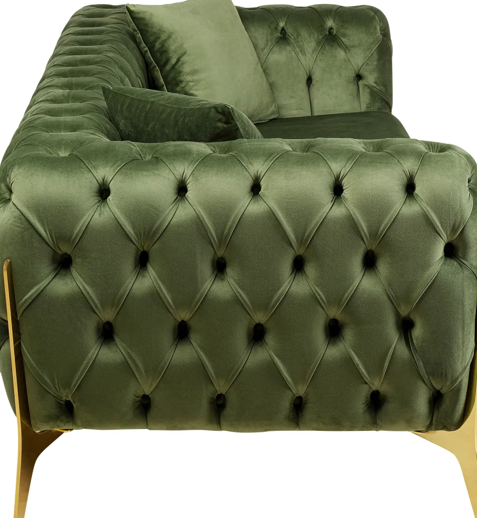 KARE Design Bank Bellissima 2-Seater Velvet Green 200cm New