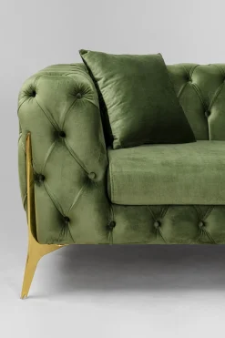KARE Design Bank Bellissima 2-Seater Velvet Green 200cm New