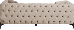 KARE Design Bank Bellissima 2-Seater Velvet Beige 200cm New