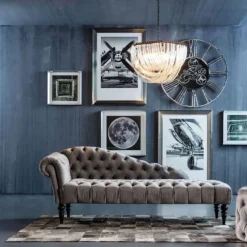 KARE Design Bank Desire Fluweel Zilvergrijs Best Sale