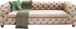 KARE Design Bank Desire 3-Zits Fluweel Ecru Hot