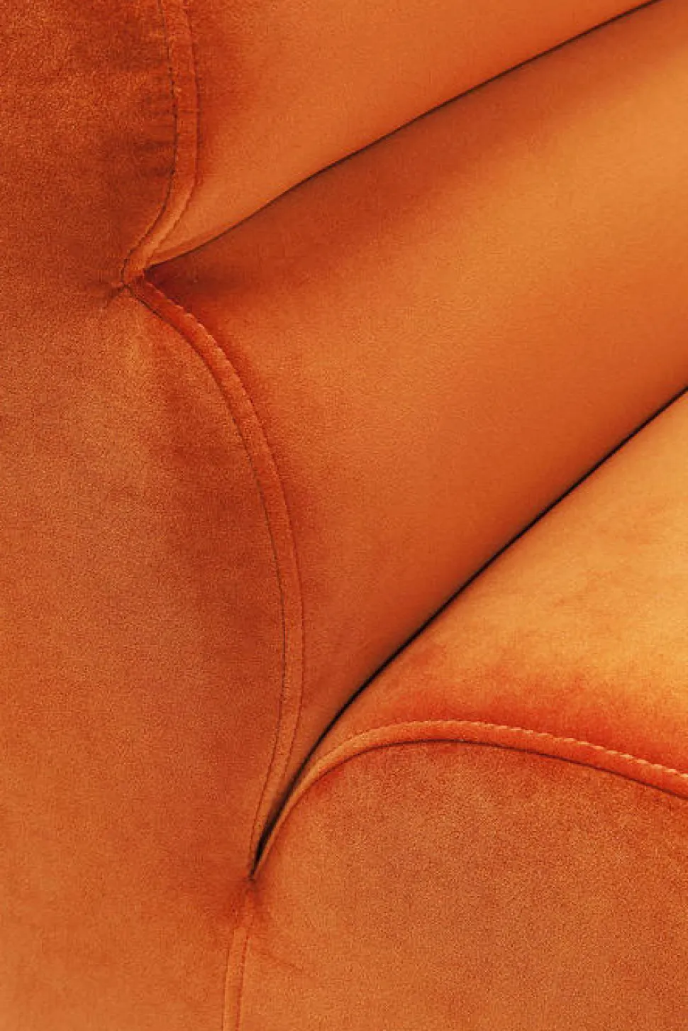 KARE Design Bank Element Wave Oranje Fashion