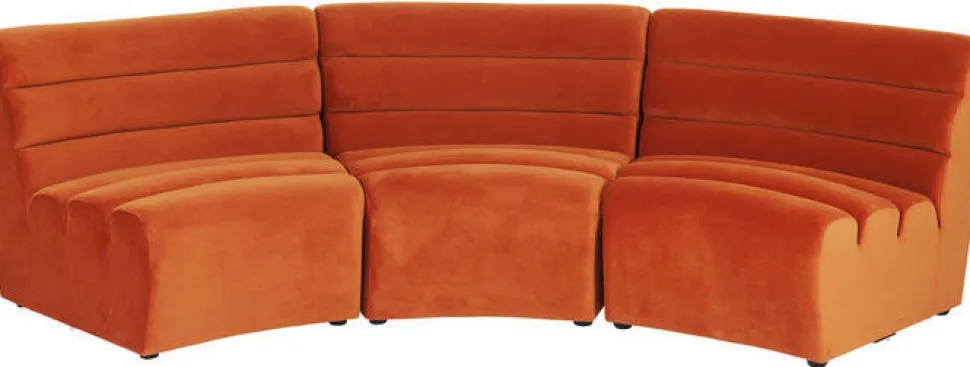 KARE Design Bank Element Wave Oranje Fashion