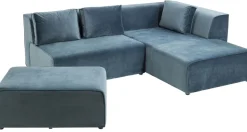 KARE Design Bank Infinity Fluweel Oceaan Rechts Online