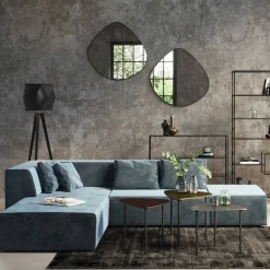 KARE Design Bank Infinity Fluweel Oceaan Links Discount