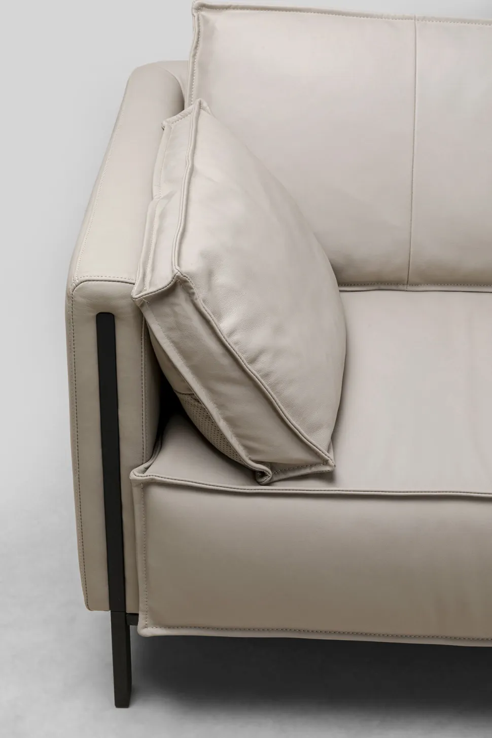 KARE Design Bank 3-Seater Victor Leather Grey 233cm Store