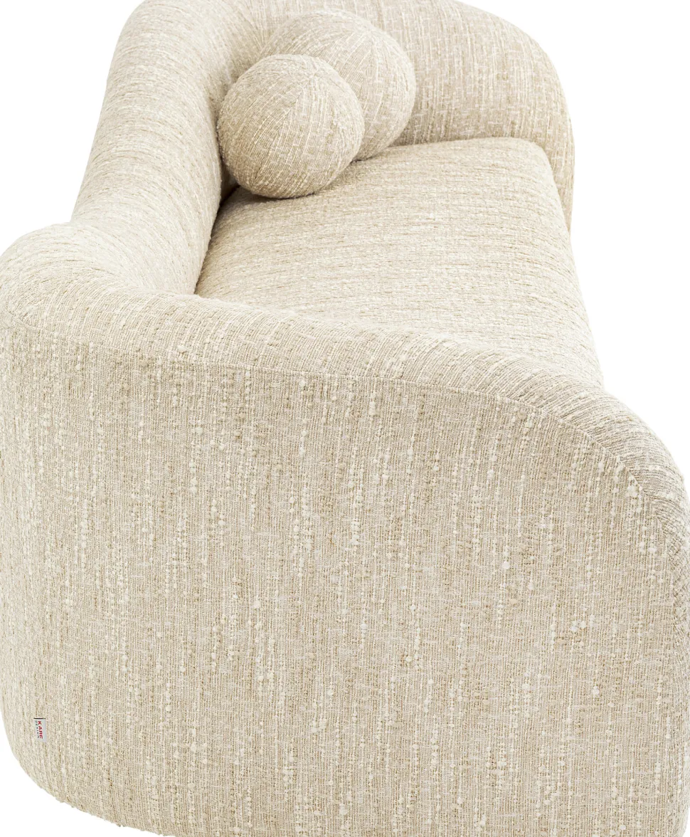 KARE Design Bank 3-zits Livia Melange Cream 261cm Fashion