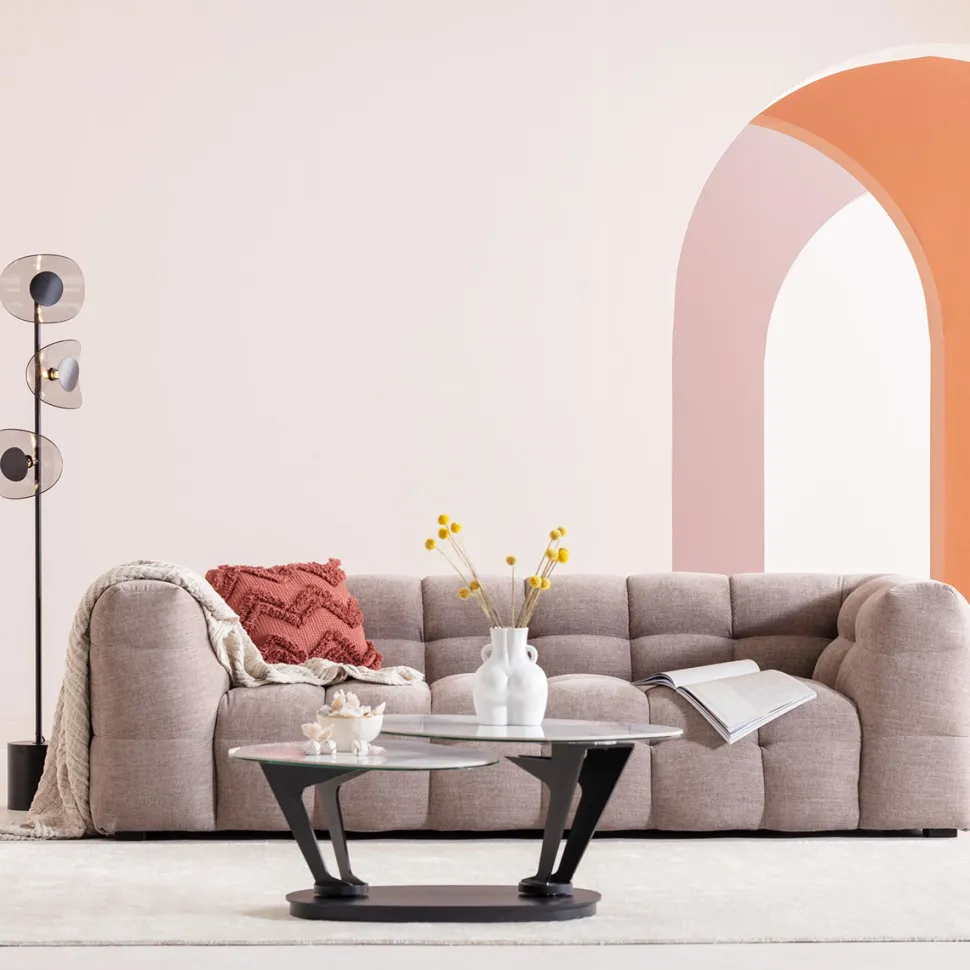 KARE Design Bank 3-zits Salamanca Grey 240cm Sale