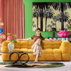 KARE Design Bank 3-zits Salamanca Yellow 240cm Store