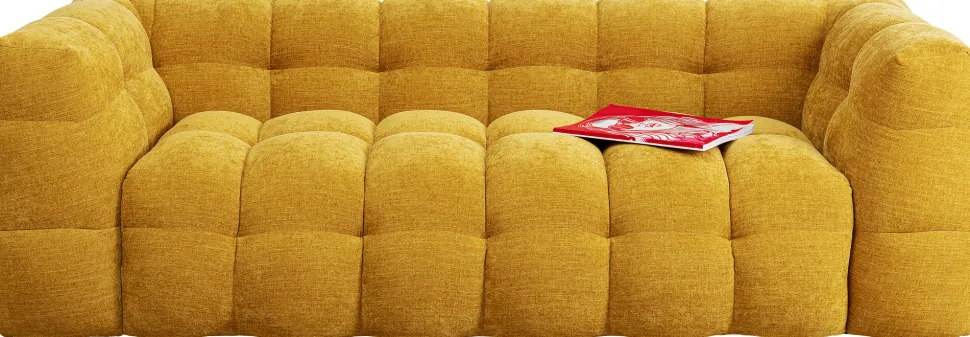 KARE Design Bank 3-zits Salamanca Yellow 240cm Store