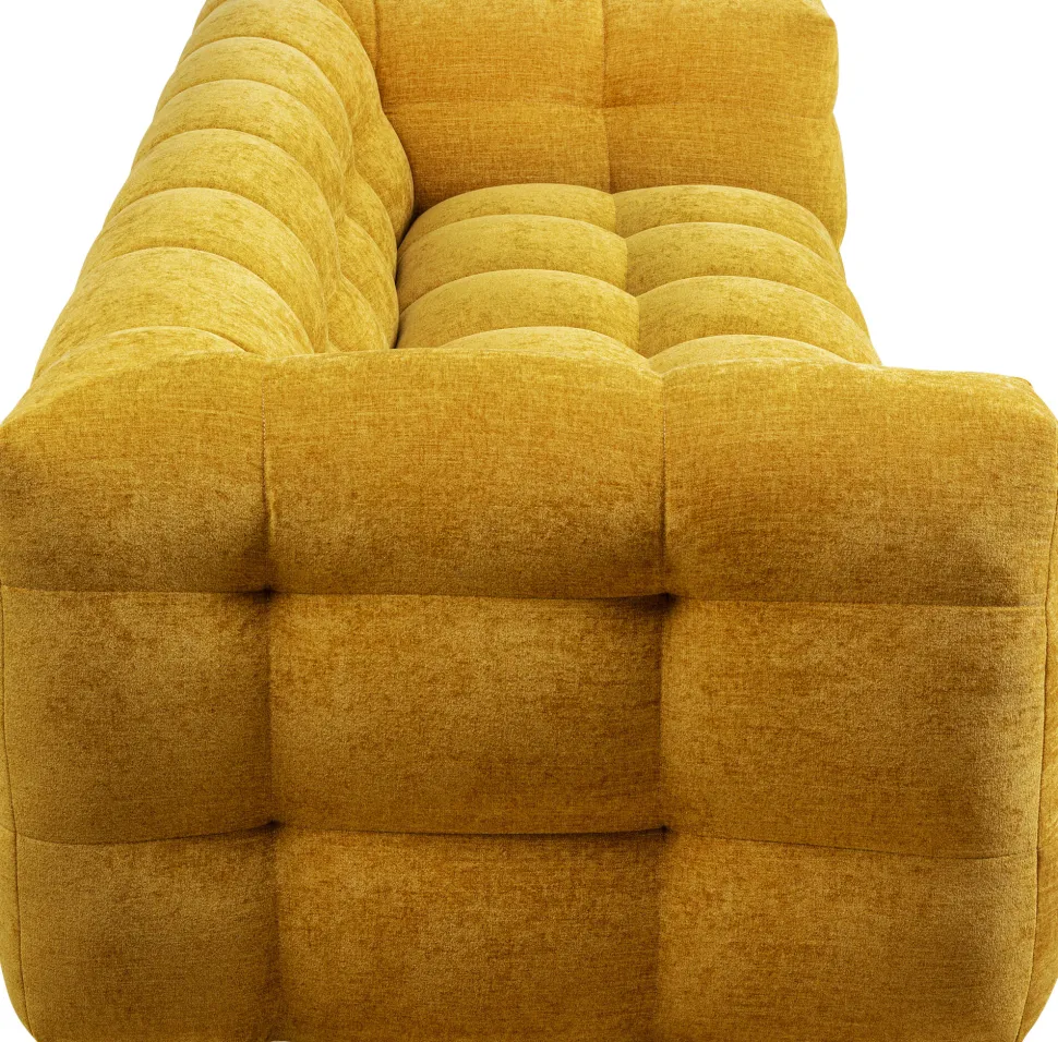 KARE Design Bank 3-zits Salamanca Yellow 240cm Store