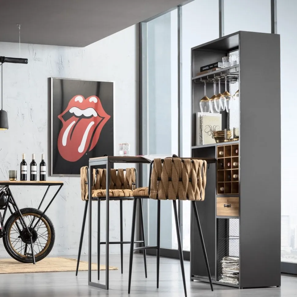 KARE Design Barkruk Cheerio Geel Fashion