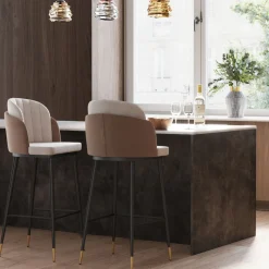 KARE Design Barkruk Hojas Beige New