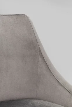 KARE Design Barkruk Mode Fluweel Grijs Outlet