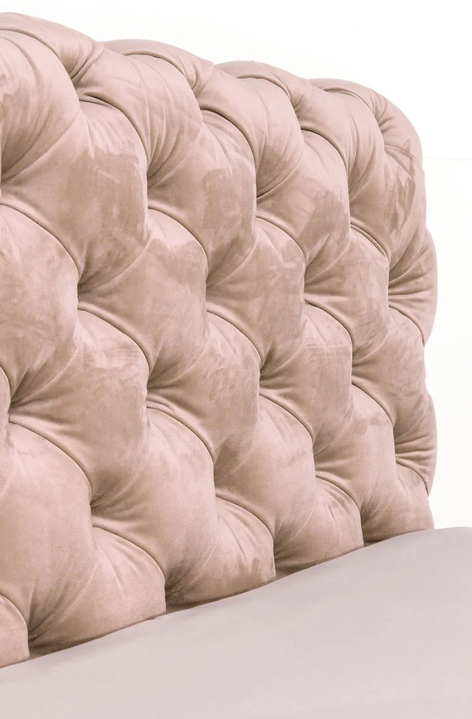 KARE Design Bed Desire Fluweel Ecru 180x200cm Shop
