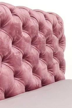 KARE Design Bed Desire Fluweel Roze 180x200cm Cheap