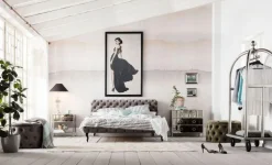 KARE Design Bed Desire Fluweel Zilvergrijs 200x200cm Shop