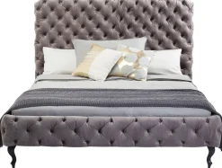 KARE Design Bed Desire Hoog Zilvergrijs 180x200cm Cheap