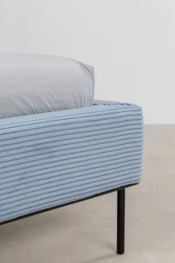 KARE Design Bed East Side Cord Blue 160x200cm Store