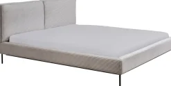 KARE Design Bed East Side Cord Grey 160x200cm Flash Sale