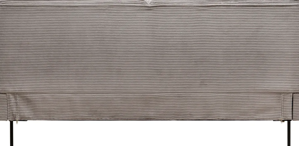 KARE Design Bed East Side Cord Grey 160x200cm Flash Sale