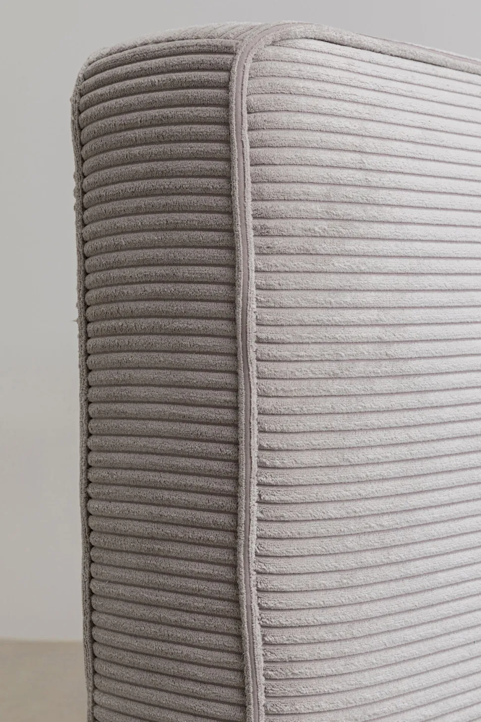 KARE Design Bed East Side Cord Grey 160x200cm Flash Sale