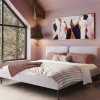KARE Design Bed East Side Cord Grey 180x200cm New