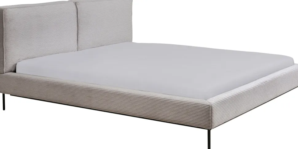 KARE Design Bed East Side Cord Grey 180x200cm New