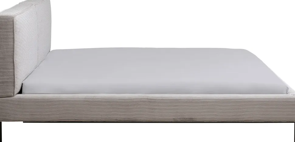 KARE Design Bed East Side Cord Grey 180x200cm New