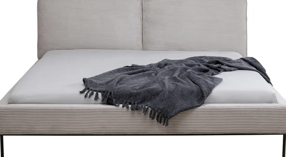 KARE Design Bed East Side Cord Grey 180x200cm New