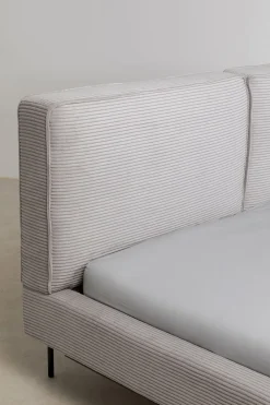 KARE Design Bed East Side Cord Grey 180x200cm New