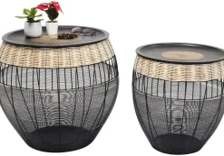 KARE Design Bijzettafel African Drums (2-delig) Discount