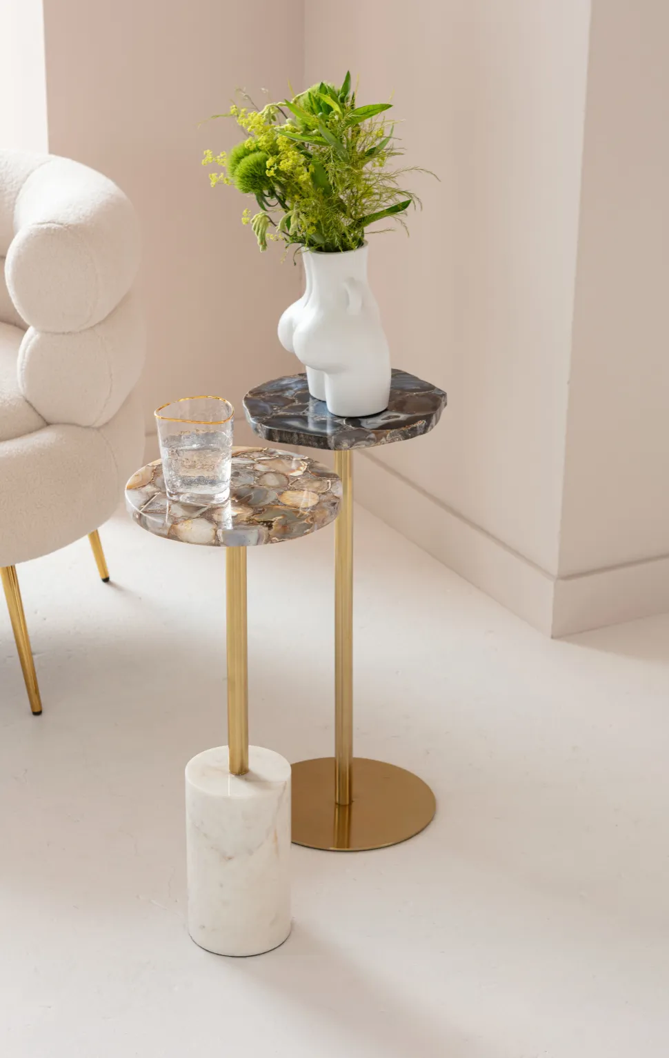 KARE Design Bijzettafel Agate 25cm Fashion