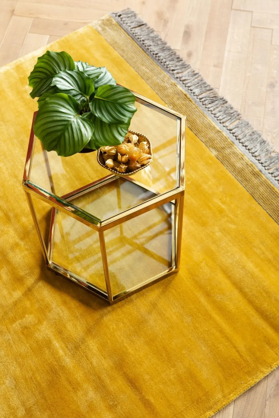 KARE Design Bijzettafel Comb Goud 55cm Best
