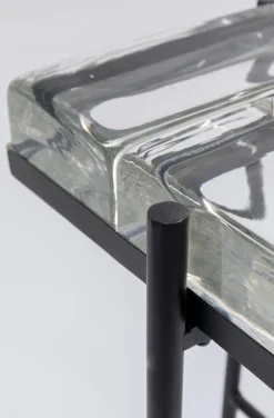 KARE Design Bijzettafel Iceline Black 43x33cm Outlet