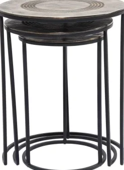 KARE Design Bijzettafel Marrakesh (3-delig) Ø48cm Clearance