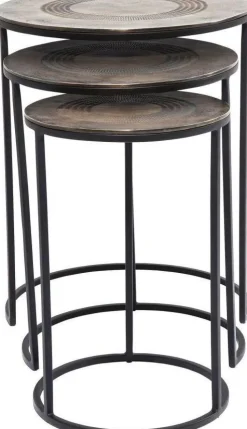 KARE Design Bijzettafel Marrakesh (3-delig) Ø48cm Clearance