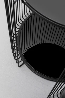 KARE Design Bijzettafel Wire Double Black Set Van 2 Cheap