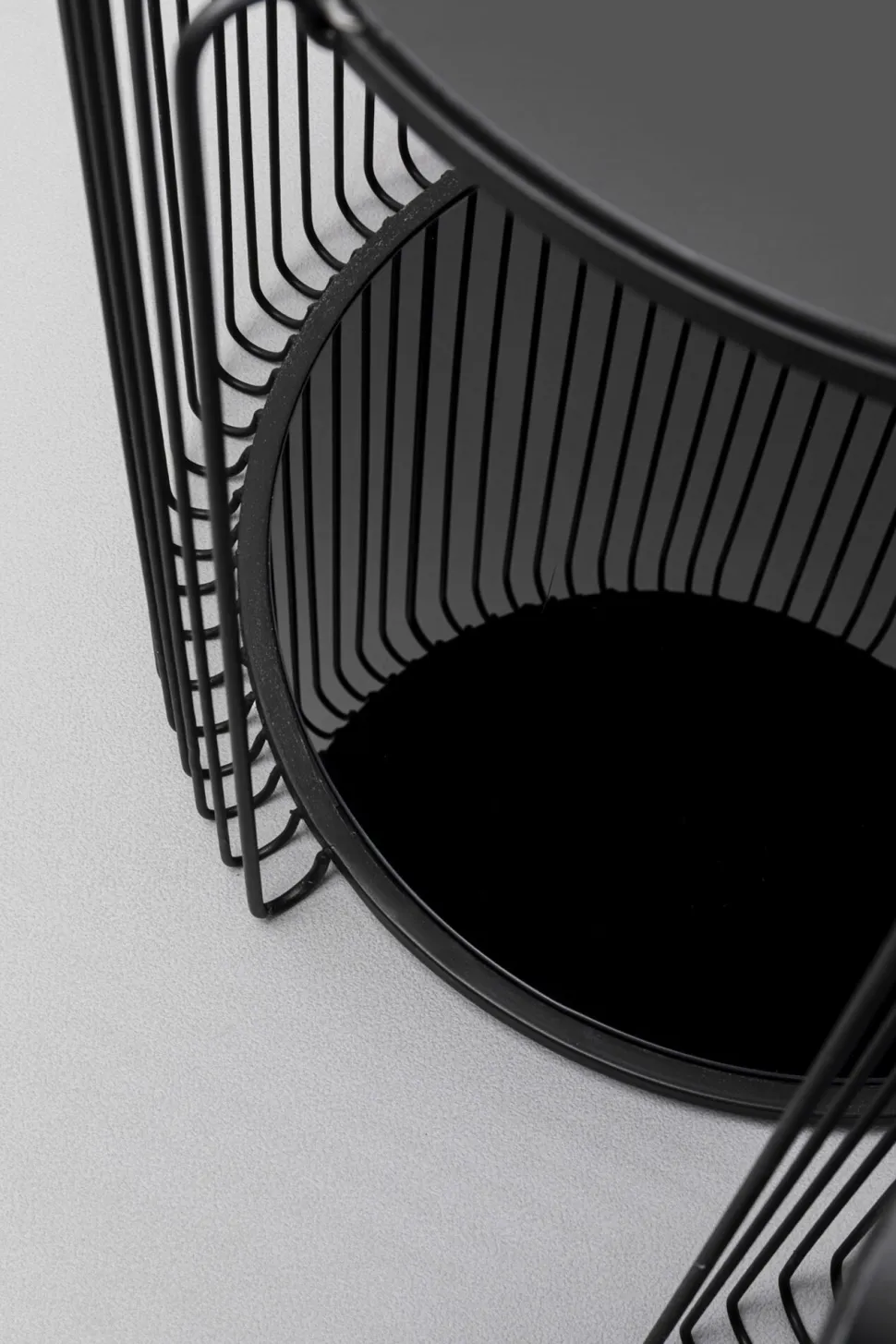 KARE Design Bijzettafel Wire Double Black Set Van 2 Cheap