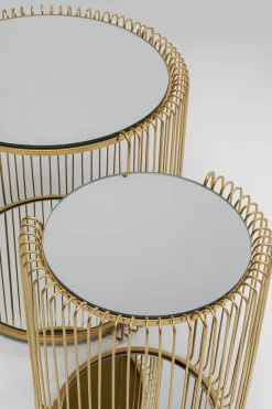 KARE Design Bijzettafel Wire Double Brass (2/set) Flash Sale