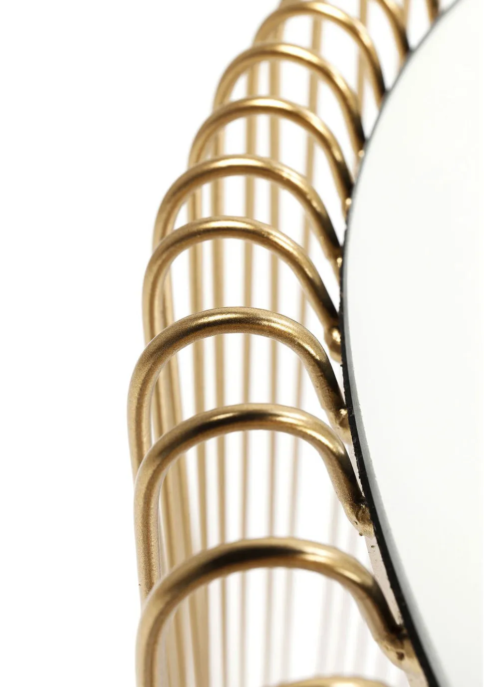KARE Design Bijzettafel Wire Messing (2-delig) Ø44cm Clearance