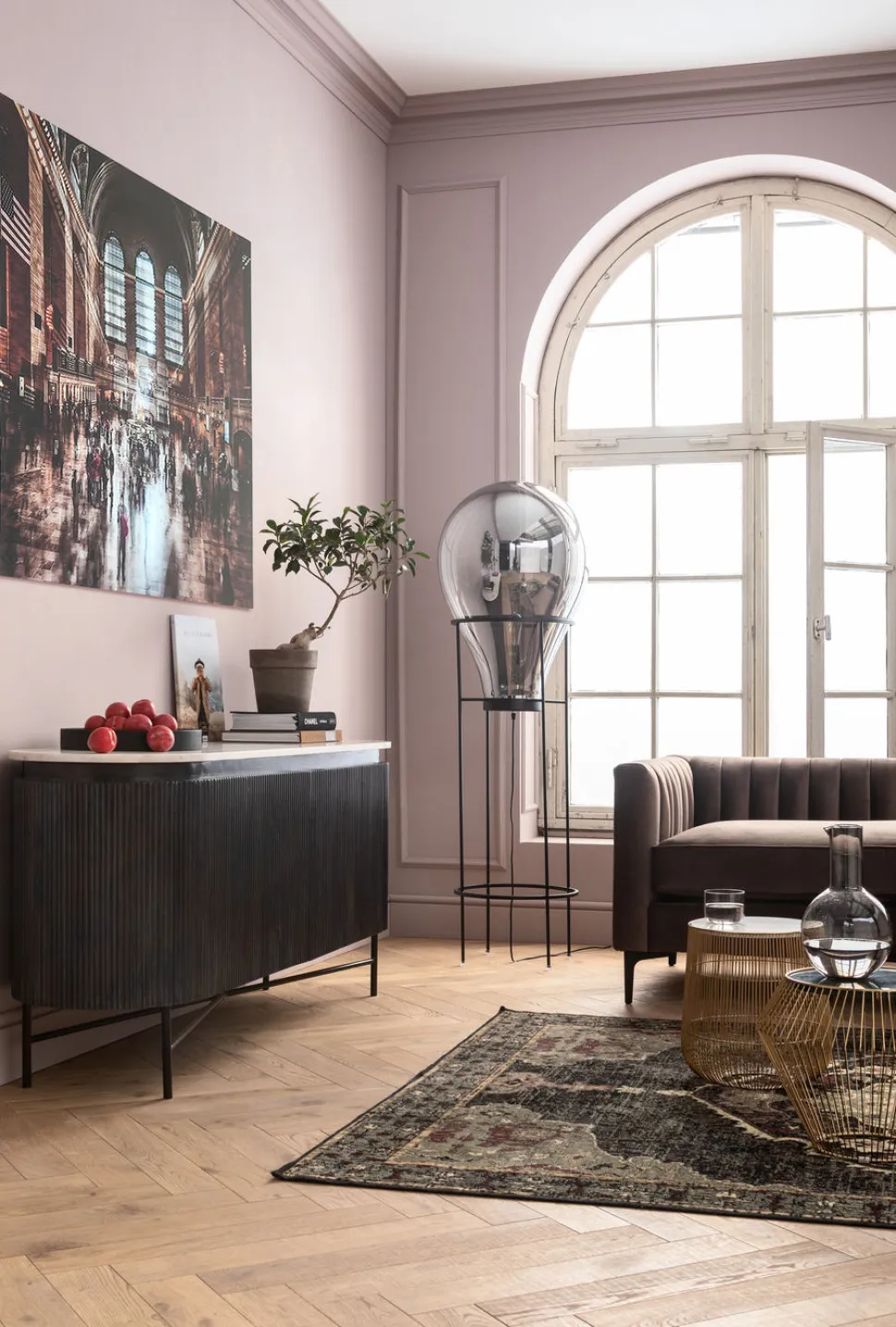 KARE Design Bijzettafel Wit Marmeren Messing Ø32cm Online