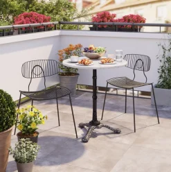 KARE Design Bistro Tafel Kaffeehaus Rond Wit Ø60 Clearance