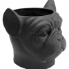 KARE Design Bloempot Bulldog Zwart New
